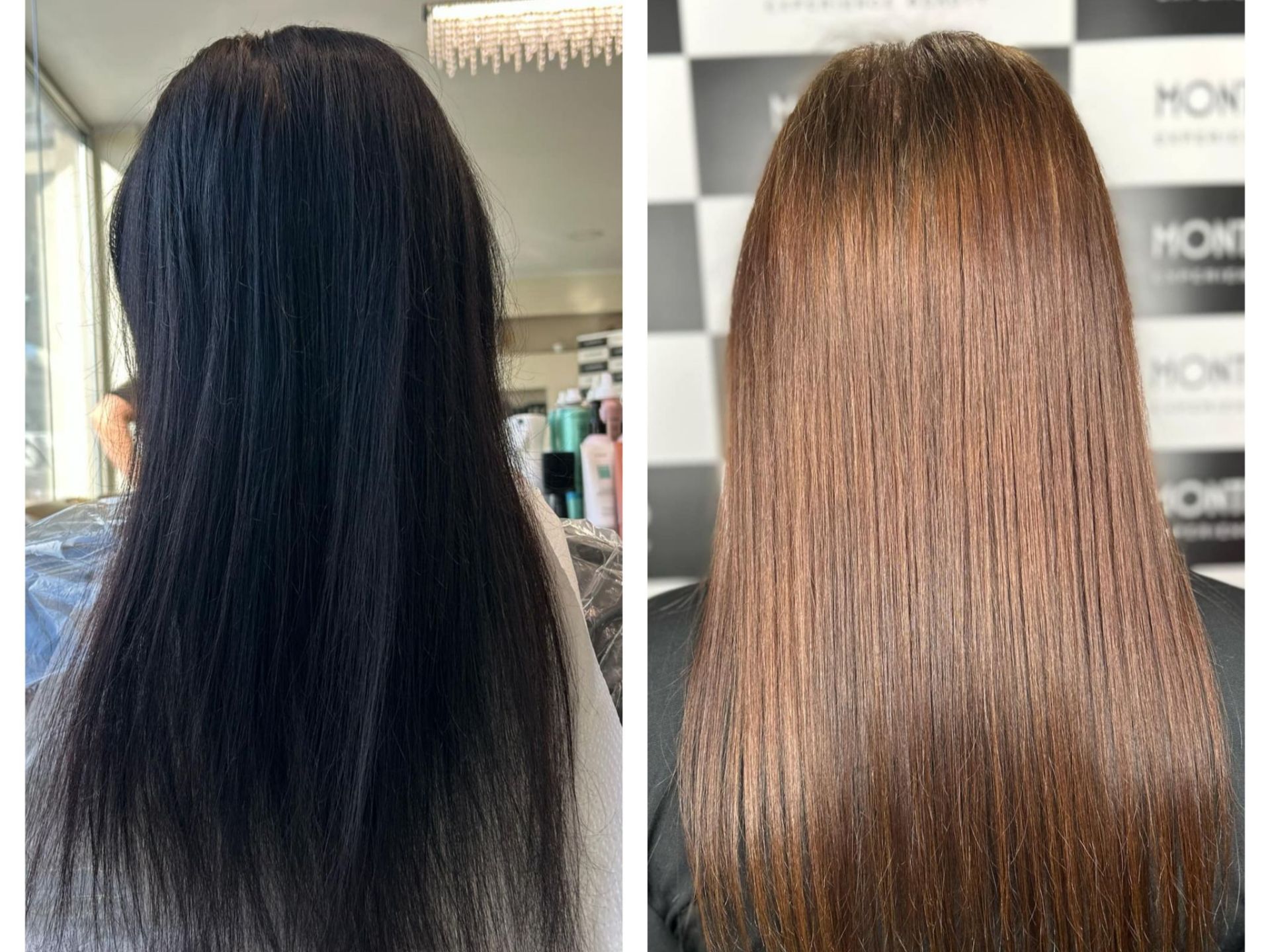 Zmiana koloru – przed i po